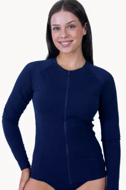 Plain Long Sleeve Suntop|Base Swim Outlet