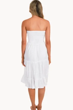 Plain Tiered Ruched Dress|Go Girl Clearance