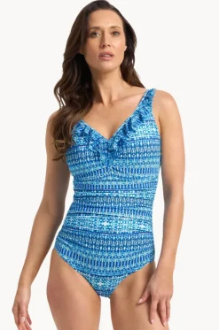 Portugal Dd/e Cup Mesh Frill One Piece|Jantzen Hot