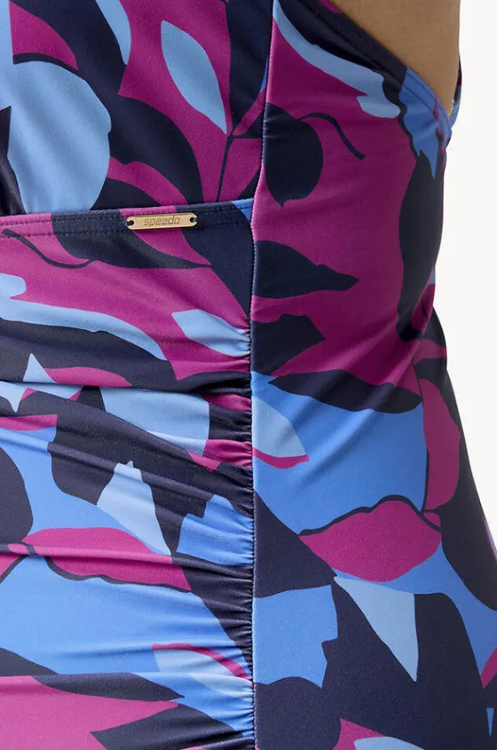 Printed Shaping V Neck One Piece|Speedo New