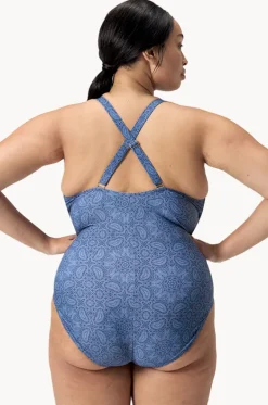 Printed Shaping V Neck One Piece|Speedo Clearance