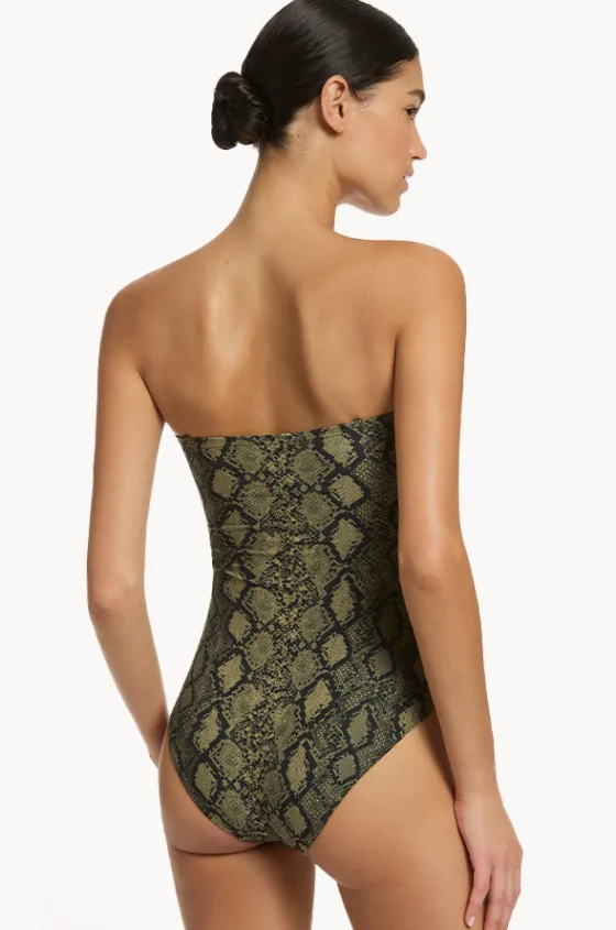 Python Splice Bandeau One Piece|Jets