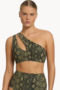Python Splice One Shoulder Top|Jets New