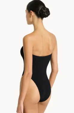Recycled Fane Bandeau One Piece|Bond-eye