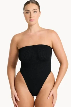 Recycled Fane Bandeau One Piece|Bond-eye