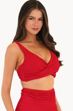 Retro Deco DD/E Cup Wrap Front Bra|Moontide Best