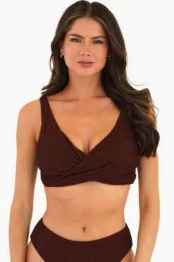 Retro Deco F/G Cup Wrap Front Bra|Moontide New