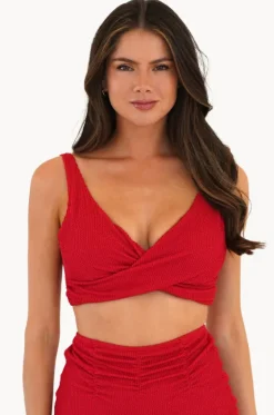 Retro Deco F/G Cup Wrap Front Bra|Moontide Clearance
