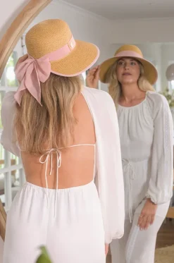 Ribbon Medium Brim Visor Cap|Sundaise Discount