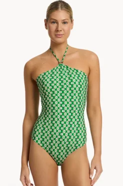 Rio Halter Trim One Piece|Jets New