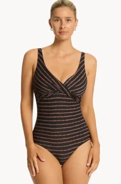 Riptide Cross Front One Piece|Sea Level Discount