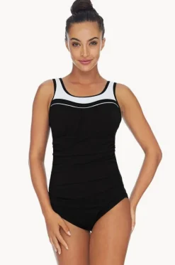 Ruched Scoop Neck One Piece|Poolproof Online