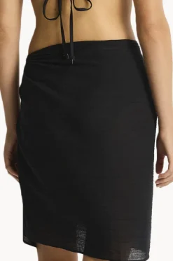 Salt Frayed Sarong|Sea Level Hot