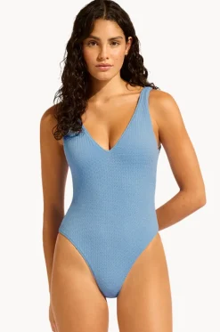Sea Dive Deep V Neck One Piece|Seafolly Sale