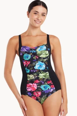 Sea Velvet Ruched Front One Piece|Zoggs Outlet