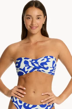 Seascape Twist Bandeau|Sea Level New