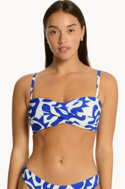Seascape Twist Bandeau|Sea Level New