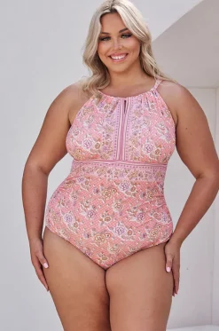 Seychelles Keyhole High Neck One Piece|Capriosca New