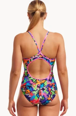 Sharp Edges Diamond Back One Piece|Funkita Hot