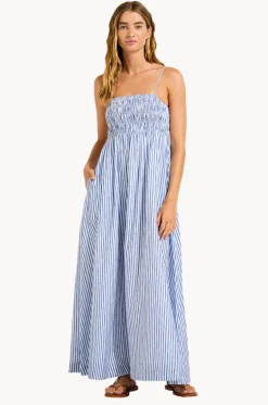 Shirred Midi Dress|Seafolly Outlet