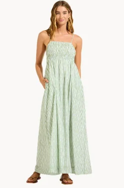 Shirred Midi Dress|Seafolly Clearance