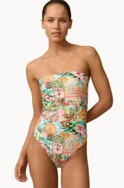 Simi Ruched Bandeau One Piece|Monte u0026 Lou Best
