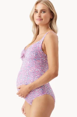 Skipper Tie Front One Piece|Ripe Maternity Outlet