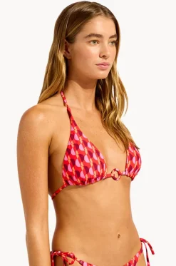 Sorrento Reversible Longline Slide Tri|Seafolly Hot