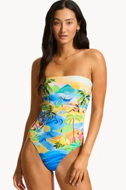 South Pacific Bandeau One Piece|Seafolly Best