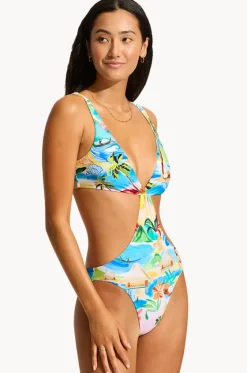 South Pacific Cut Out One Piece|Seafolly Hot