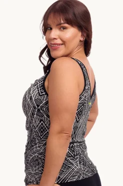 Space Signals DD/E Cup Zip Tankini Separate|Funkita Sale