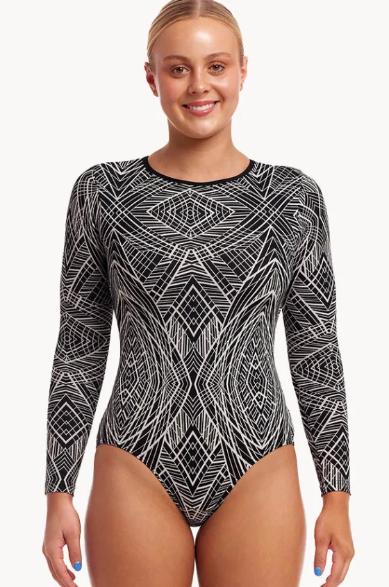 Space Signals Love Cover Sunsuit|Funkita