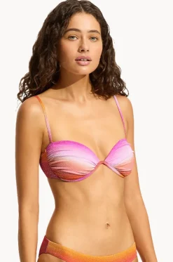 Spectrum Ruched Split Wire Bra|Seafolly