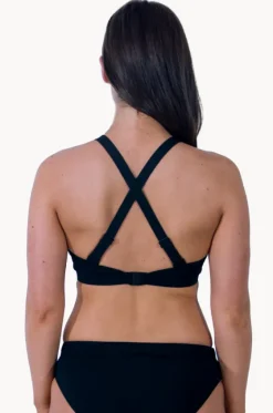 Sports High Neck Crop|Base Swim Online