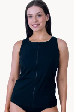 Sports Zip Through Tankini Separate|Base Swim Discount