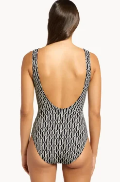 Spring Geo Plunge One Piece|Jets Discount