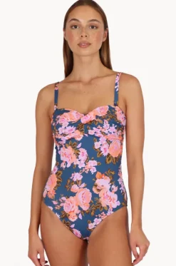 St Lucia Twist Bandeau One Piece|Baku Discount