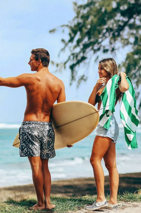 Stripe Cabana Microfibre Towel|Dock And Bay Sale