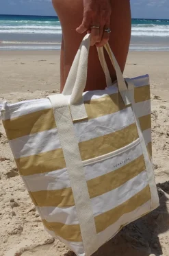 Stripe Light Cooler Tote|Sunny Life Outlet