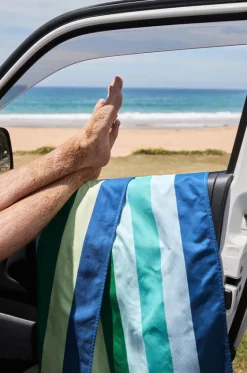 Stripe Summer Microfibre Towel|Dock And Bay Outlet