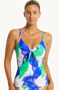 Sublime DD/E Cup Tie Front Tankini Separate|Sea Level