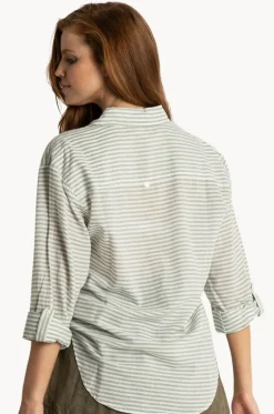 Summer Stripe Boyfriend Shirt|Sunseeker