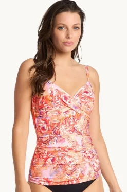 Sundance Twist Front Ruched Tankini Separate|Sunseeker Outlet