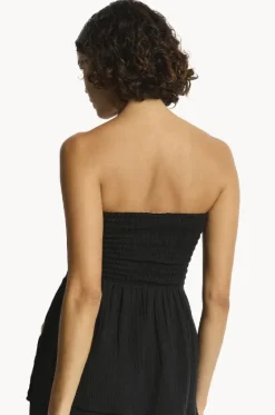 Sunset Shirred Bandeau Top|Sea Level Clearance