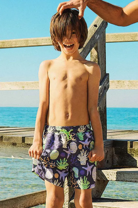 Teen Boys Coral Chaos Eco Short|Skwosh Hot