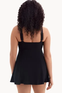 Texture Luxe Plunge Swim Dress|Longitude Outlet