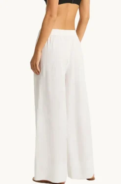 Tidal Linen Palazzo Pant|Sea Level Outlet