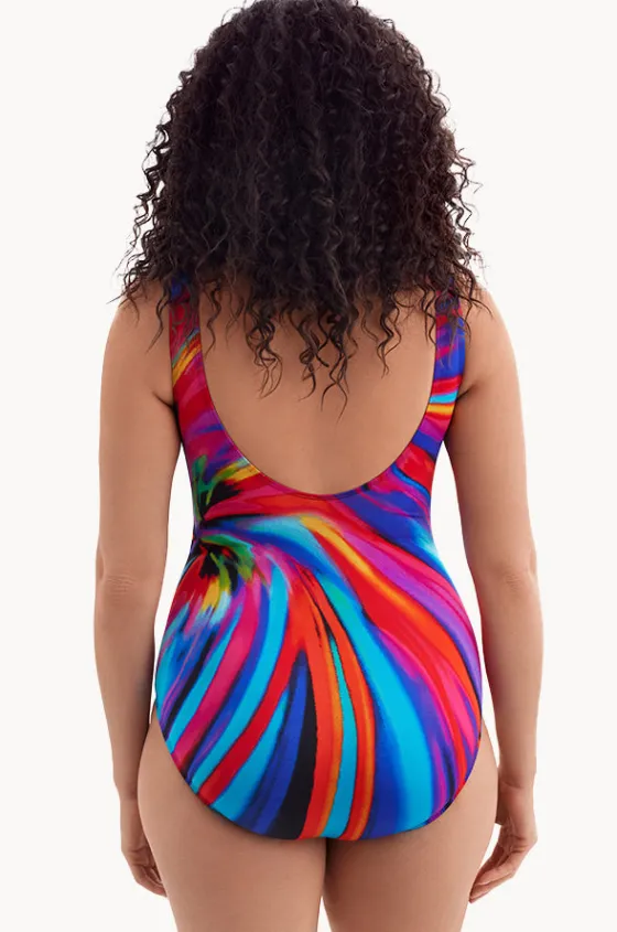 Tidal Swoon Panel Scoop Neck Tank One Piece|Longitude Best