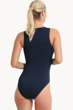 Tide Sleeveless Zip One Piece|Poolproof Online