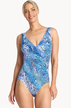 Tigeress Mesh Frill One Piece|Jantzen Hot
